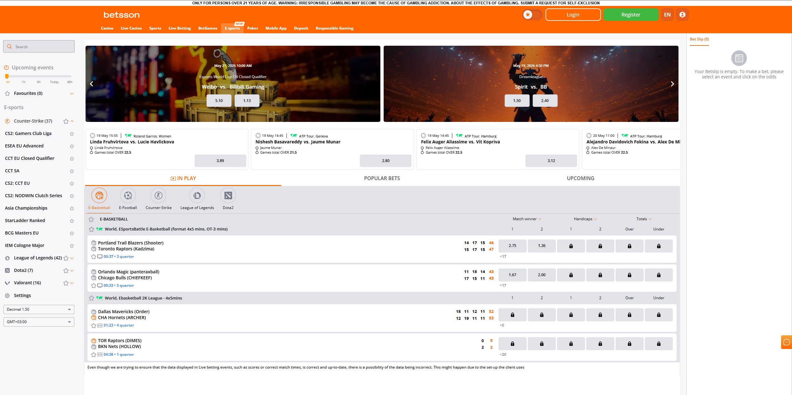 Betsson screenshot 3