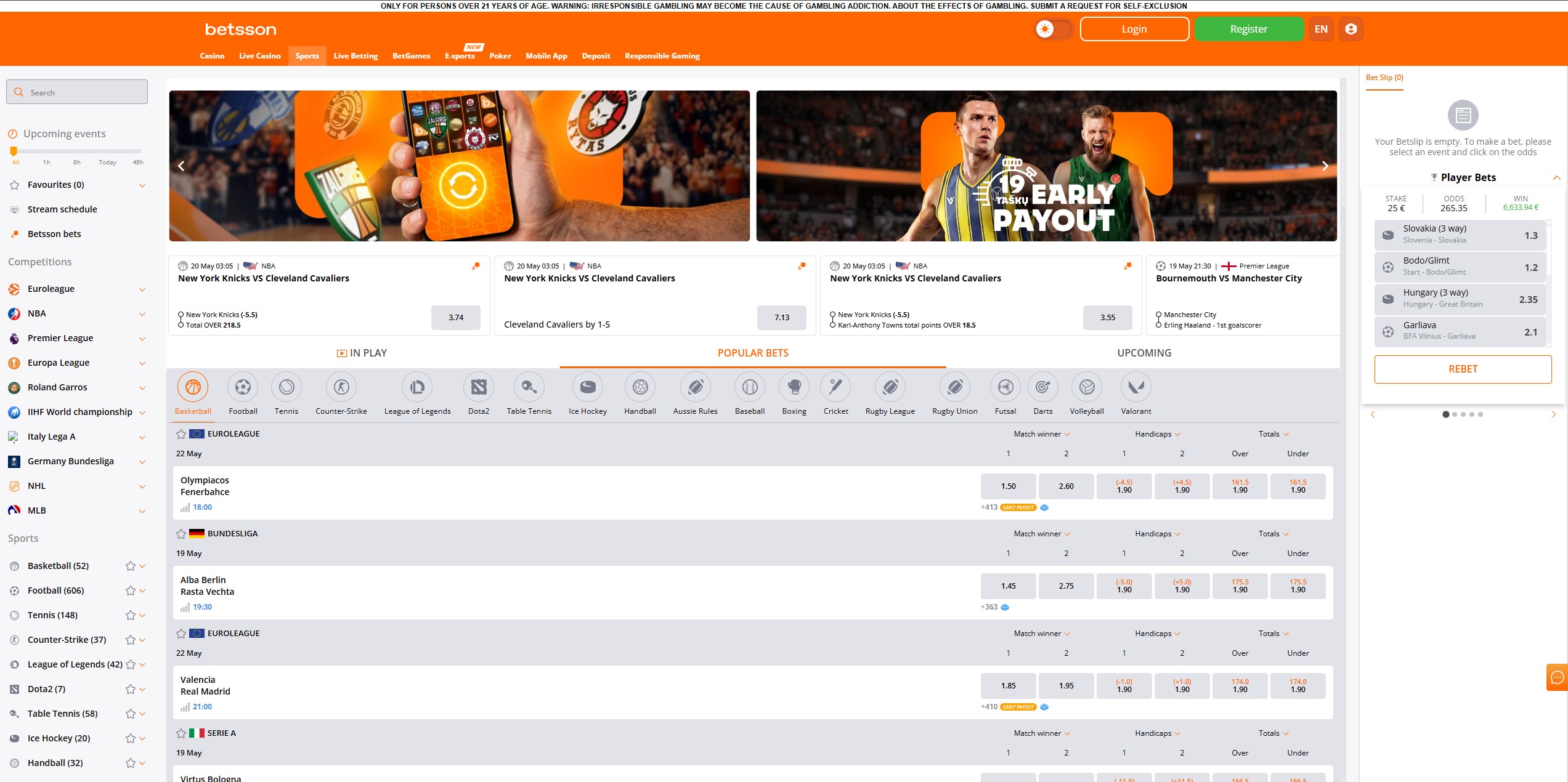 Betsson screenshot 5