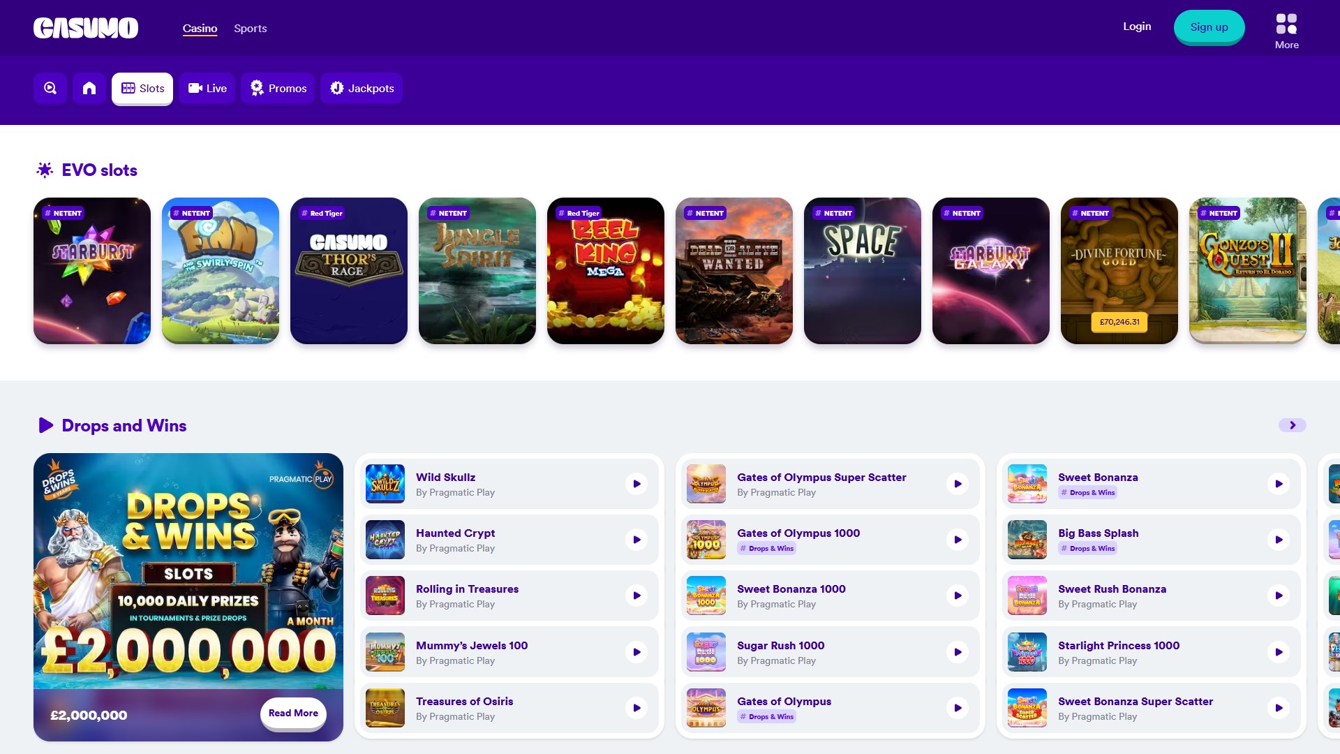 Casumo screenshot 2