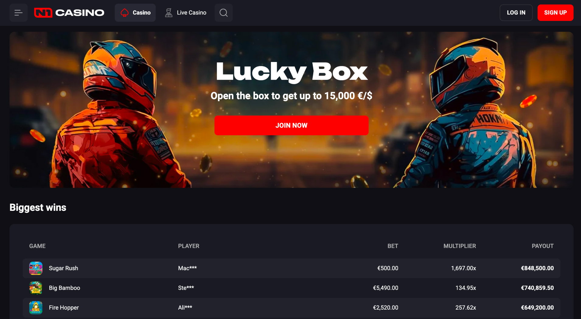 N1 Casino screenshot 3