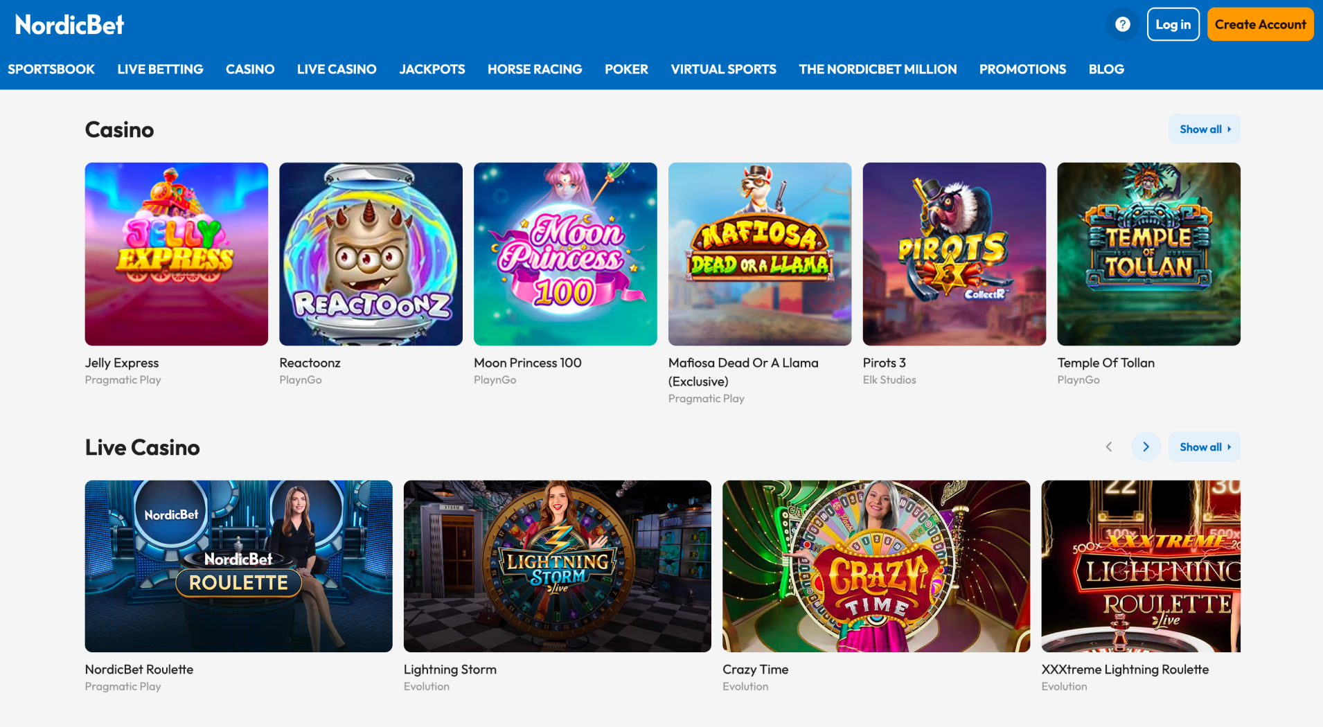 NordicBet Casino screenshot 2