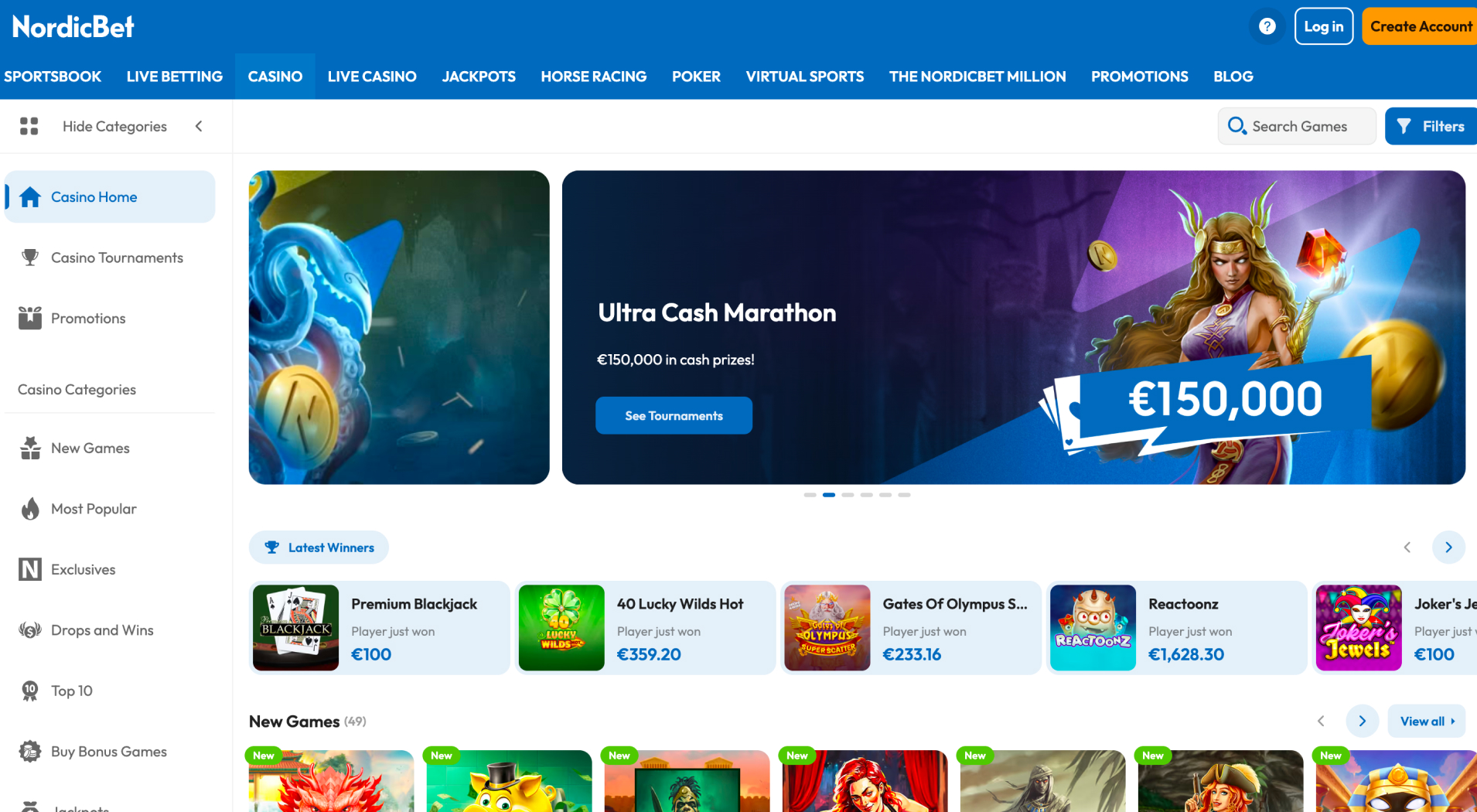 NordicBet Casino screenshot 3