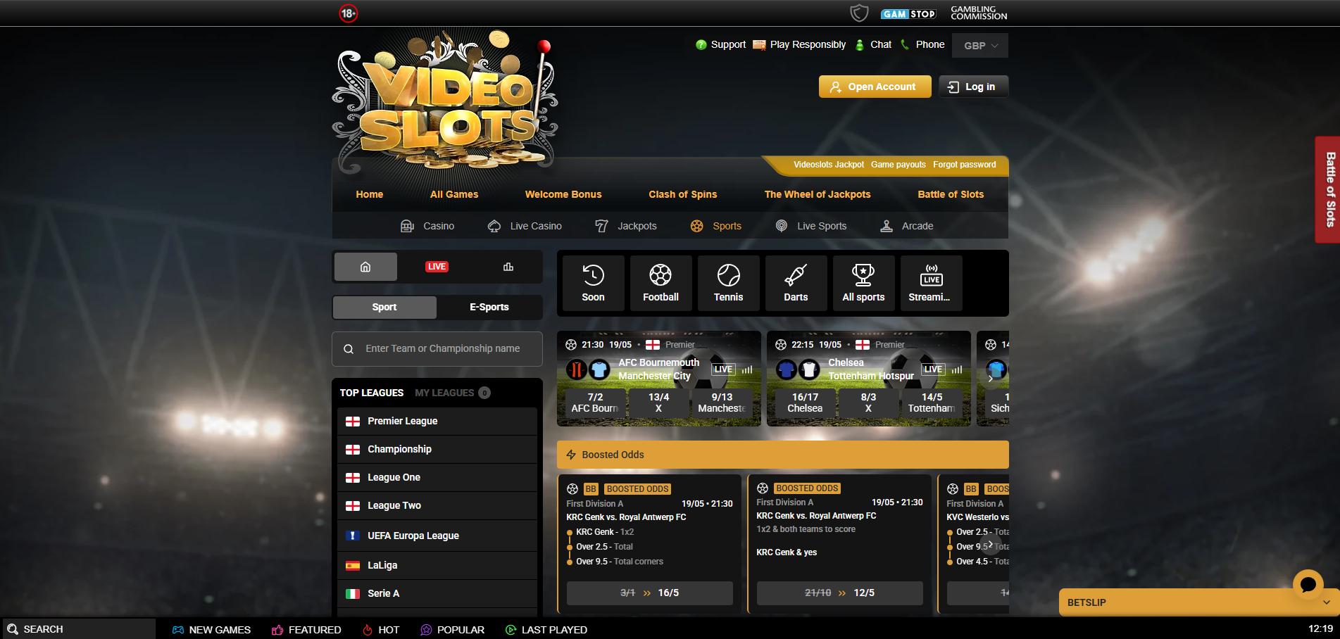 Videoslots Casino screenshot 5