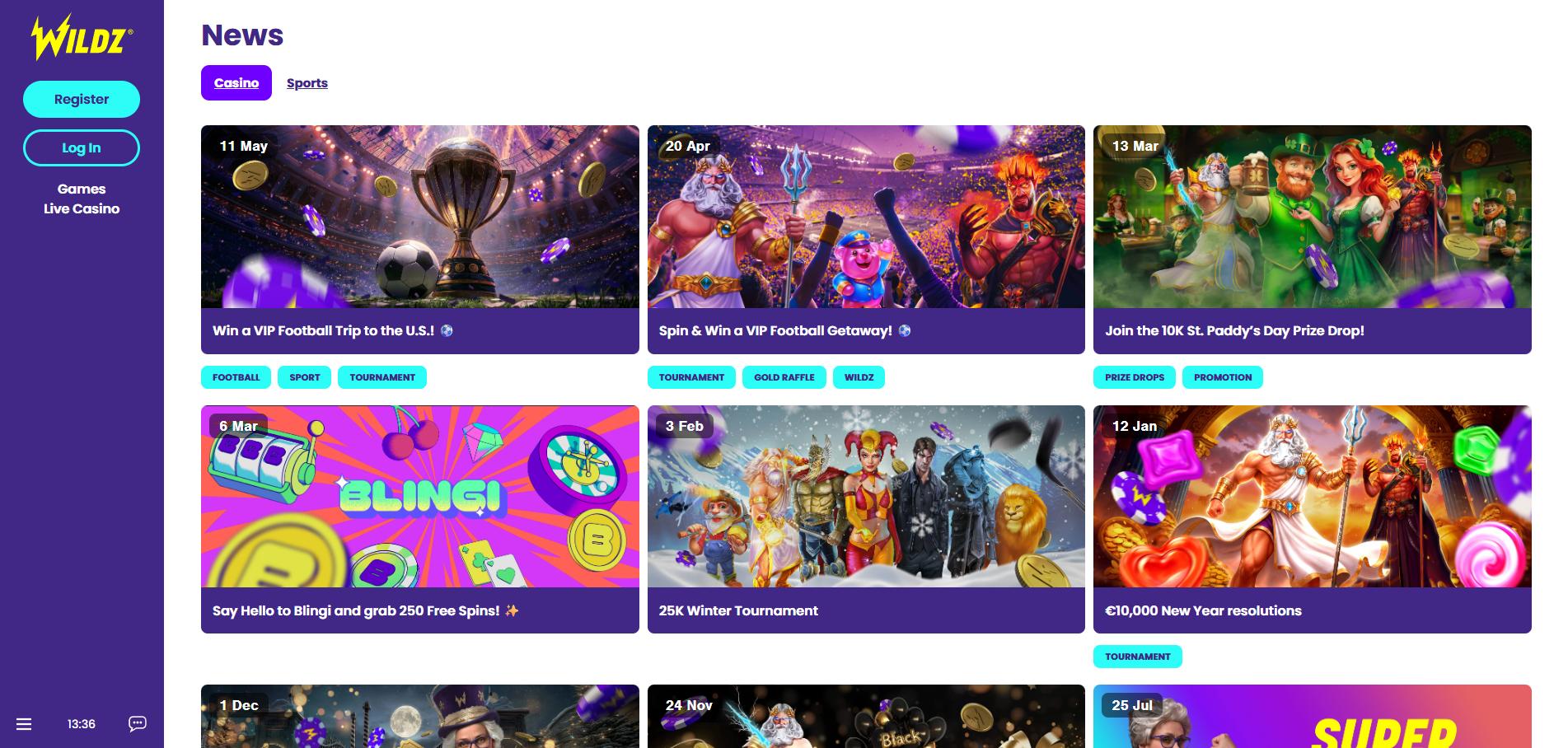 Wildz Casino screenshot 4