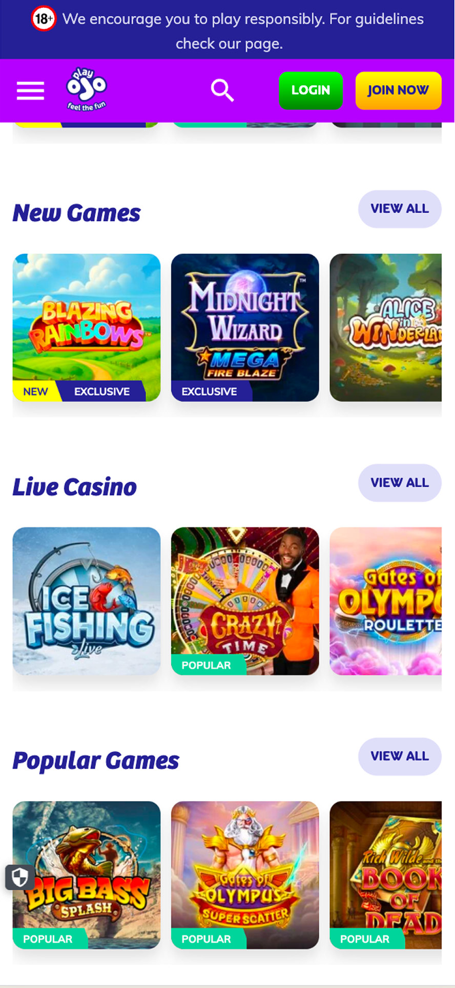 PlayOJO Casino