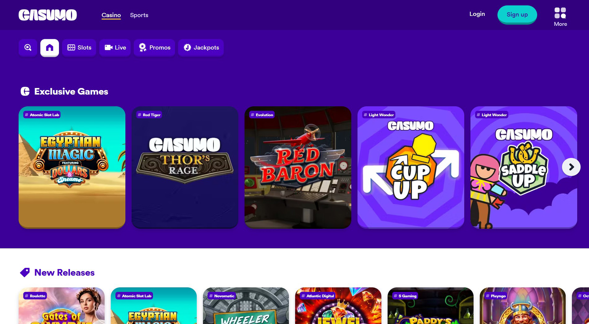 3. Casumo- Vahva Online-kasinon arvo