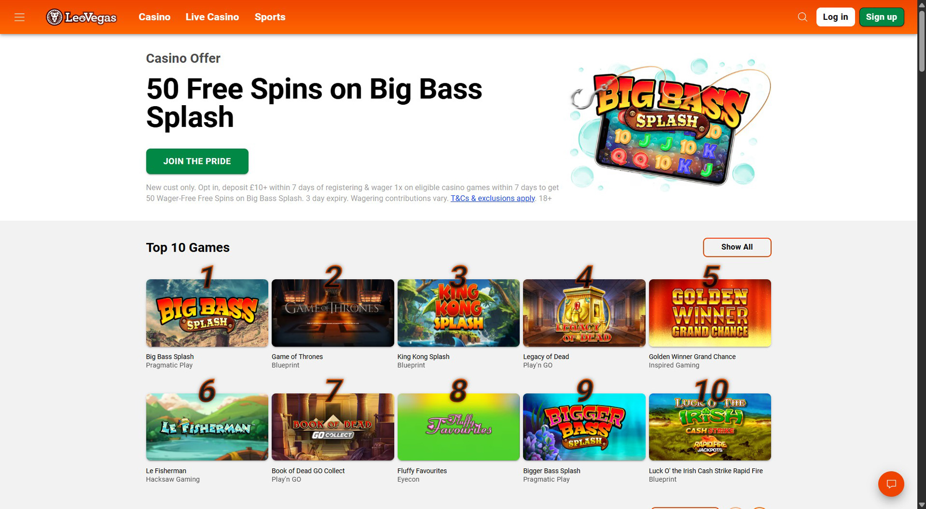 1. LeoVegas Casino- paras online-kasinon valinta
